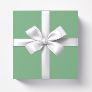 Simple solid colour plain Absinthe pastel Green Wrapping Paper