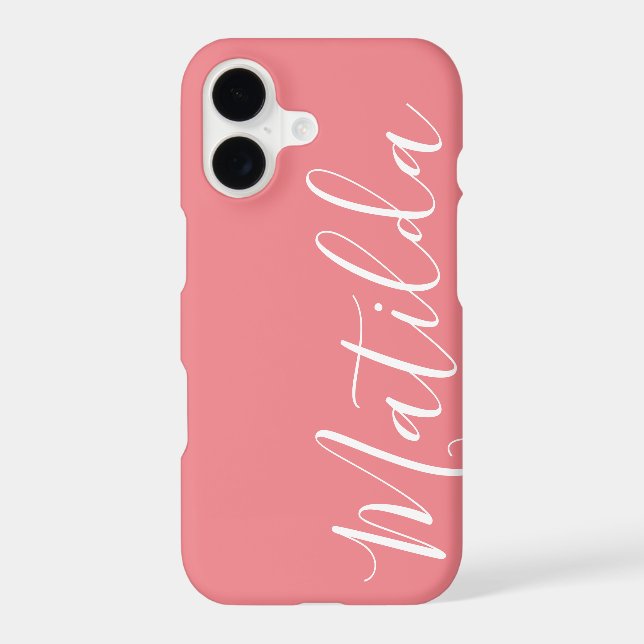 Simple Solid colour Plain Personalised Name (Back)