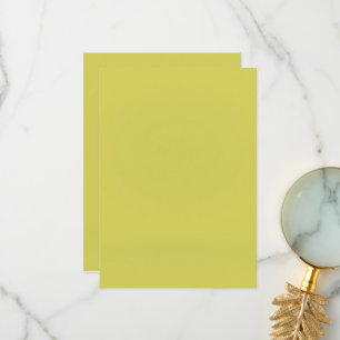 Simple Solid Colour Wedding Thank You Not Card