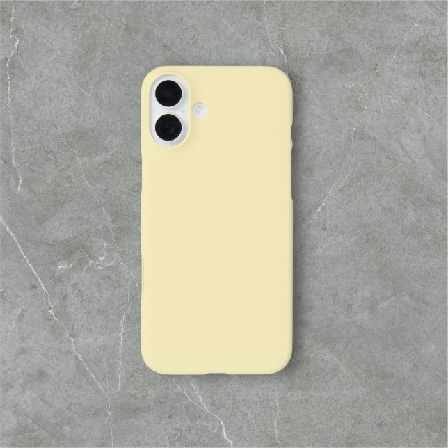 Simple Solid Light Yellow Case-Mate iPhone Case (Creator Uploaded)