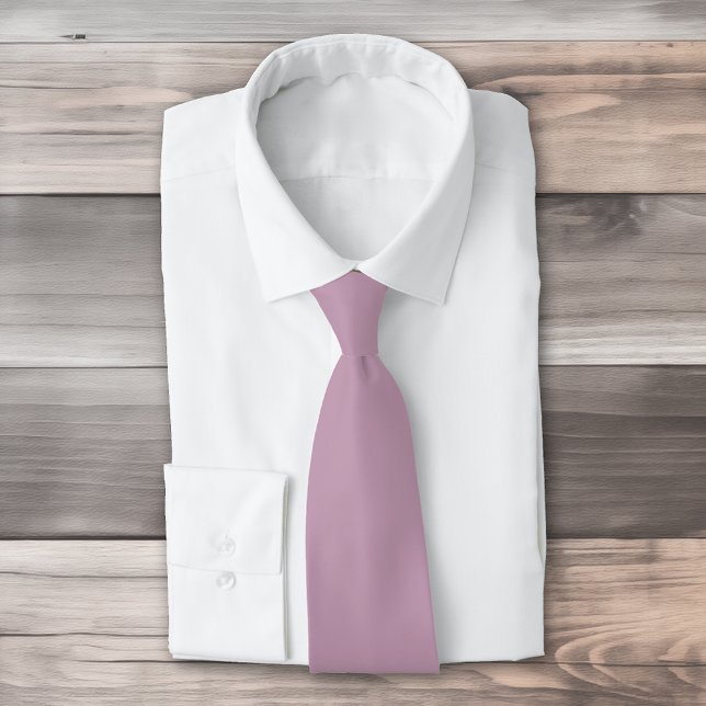 Simple solid mauve mist tie (Creator Uploaded)