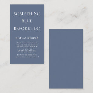 Simple Something Blue Before I do Display Shower Enclosure Card