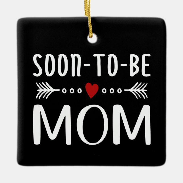 Simple Soon-to-be Mom Mother's Day | Ornament (Front)