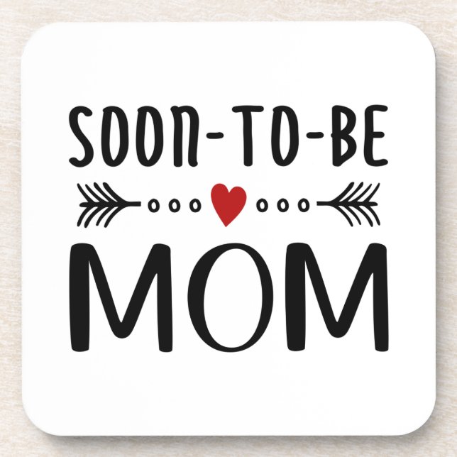 Simple Soon-to-be Mum Mother's Day | Coaster (Front)