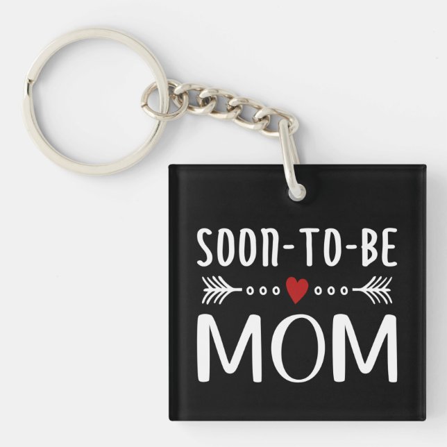 Simple Soon-to-be Mum Mother's Day | Keychain (Front)