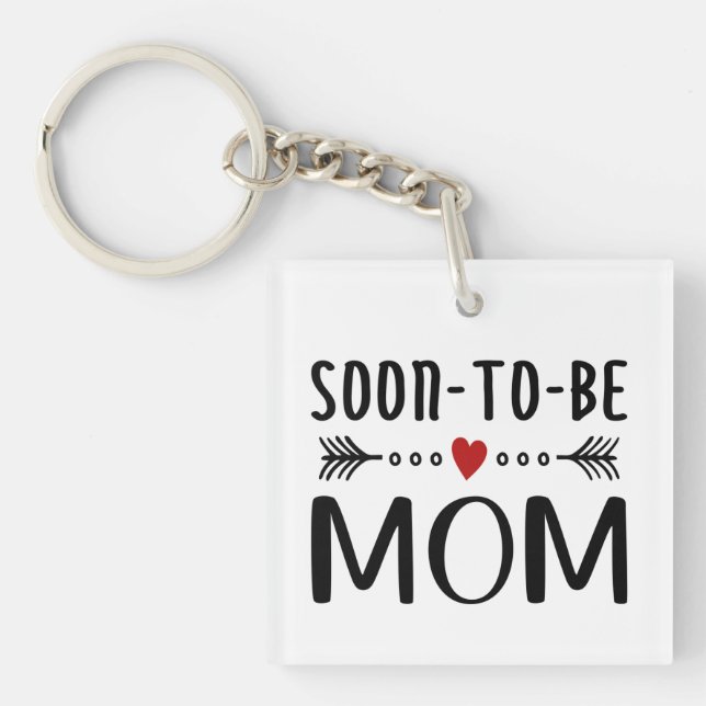 Simple Soon-to-be Mum Mother's Day | Keychain (Front)