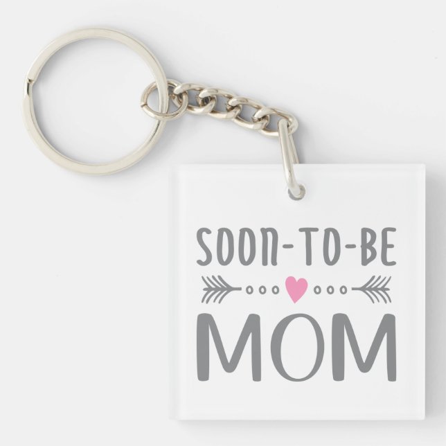 Simple Soon-to-be Mum Mother's Day | Keychain (Front)