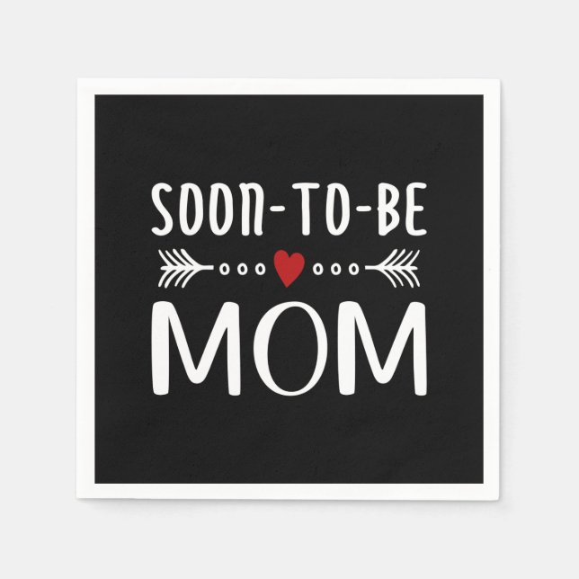 Simple Soon-to-be Mum Mother's Day | Paper Napkin (Front)