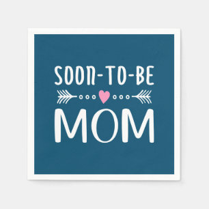 Simple Soon-to-be Mum Mother's Day Paper Napkin