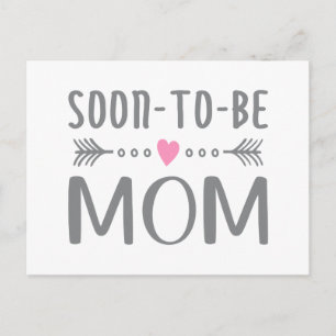 Simple Soon-to-be Mum Mother's Day Postcard