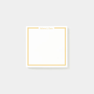 Simple sophisticated lines personalised custom post-it notes