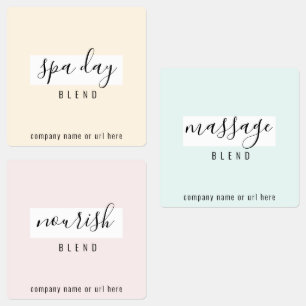 Simple Spa Essential Oil Roller Bottle Labels