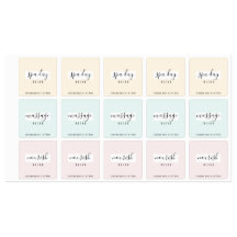 Simple Spa Essential Oil Roller Bottle Labels
