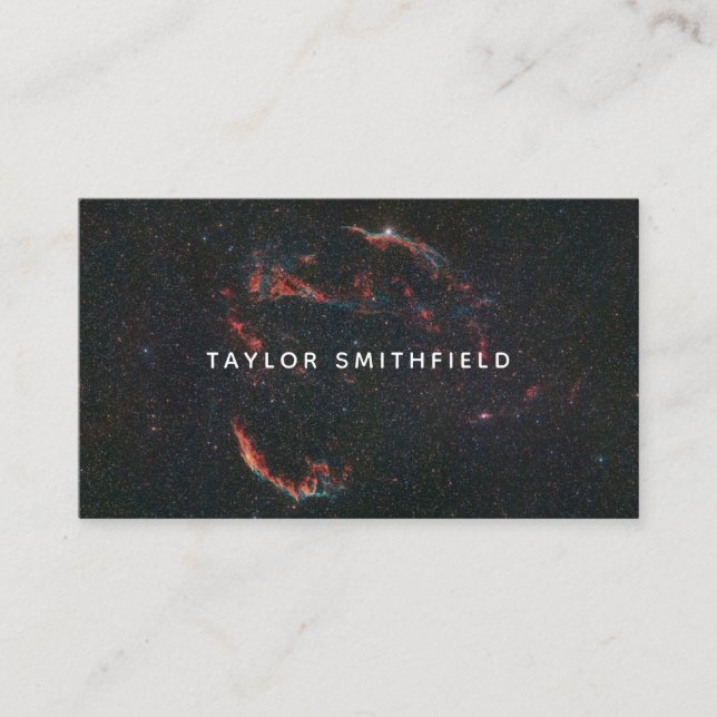 Simple Space Starry Business Card (Front)