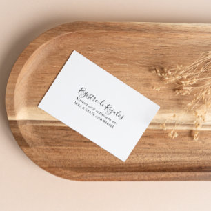 Simple Spanish Wedding Gift Registry Enclosure Card