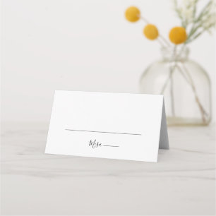 Simple Spanish Wedding Place Card