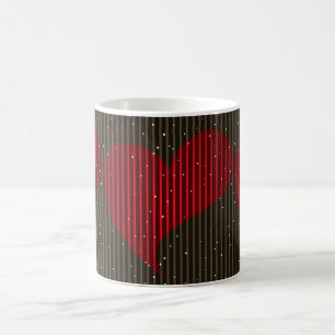 Simple Sparkling Valentines Heart Coffee Mug