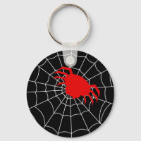 Simple Spider in a Web Keychain