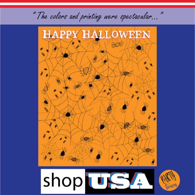 Simple Spider Kid Friendly Party Photo Backdrop  Tapestry (shop now)