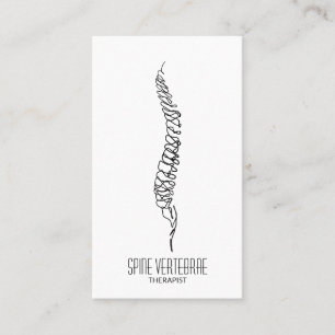 simple Spine vertebrae orthopaedic doctor Business Card