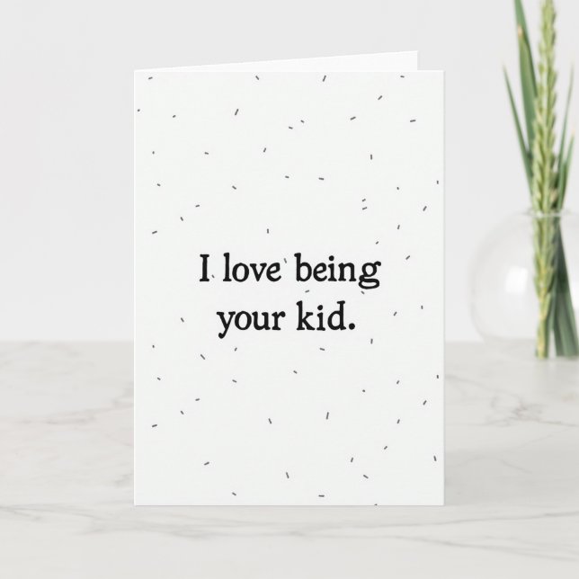 Simple Sprinkle Kid Love Card (Front)