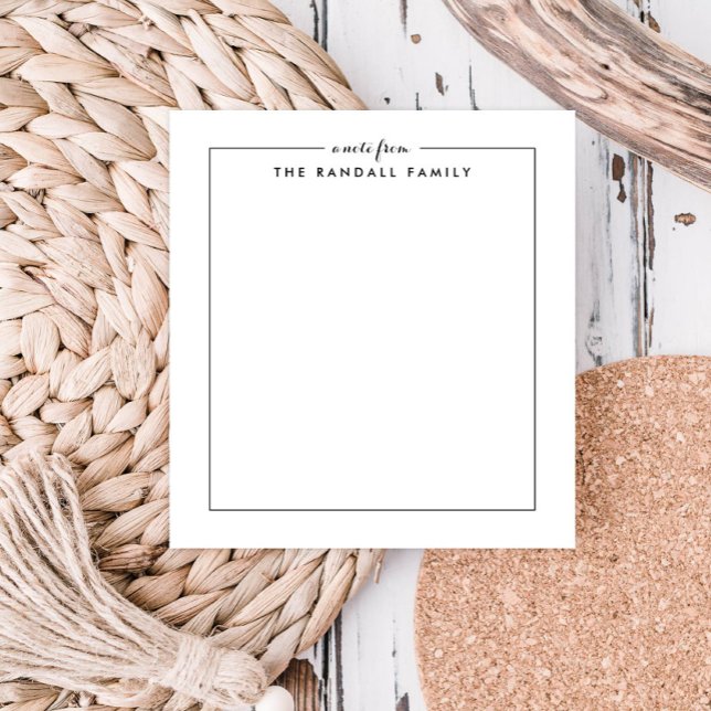 Simple Square Personalised Notepad  (Creator Uploaded)