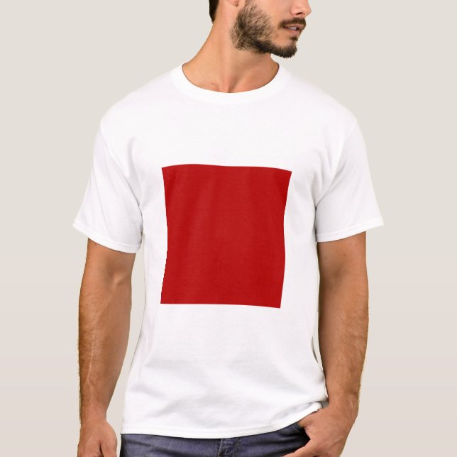 Simple Square - Ruby Red T-Shirt (Front)