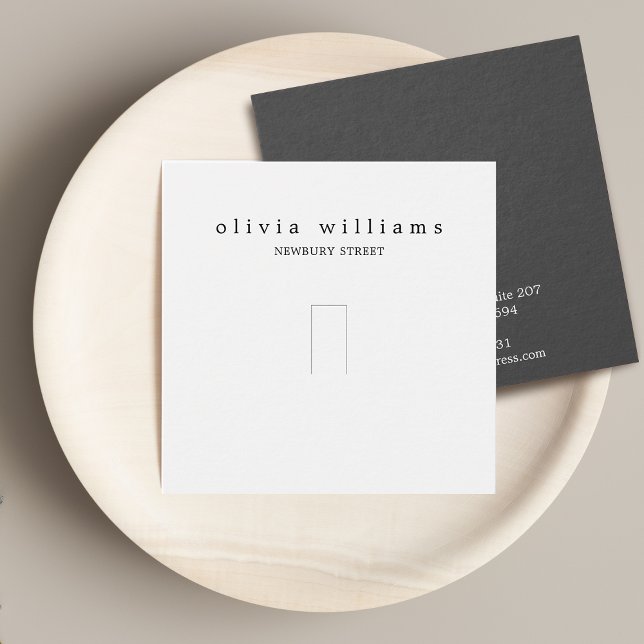 Simple Square White Ring Jewelry Display Card (Simple Square White Ring Jewelry Display Card)