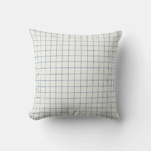 Simple Squares BluePattern Cushion