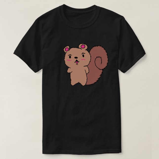 Simple Squirrel Men Shirt (Design Front)