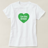 Simple St. Patrick's Day Green I Love Being Irish