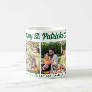 Simple St. patrick's day Shamrocks family 2 photo Coffee Mug