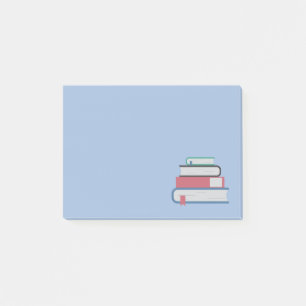 Simple Stacked Books Teacher Librarian Post-it Notes