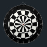 Simple Standard Black And White Dartboard<br><div class="desc">Simple Standard Black And White Dart Board</div>