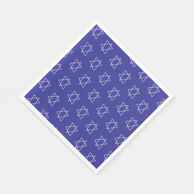 Simple Star of David B'nai Bat Bar Mitzvah Jewish  Napkin (Corner)
