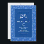 Simple Star of David Custom B'nai Bat Bar Mitzvah  Invitation<br><div class="desc">Perfect card to announce a bar mitzvah, bat mitzvah or other Jewish celebration! Hand made art for you! FULLY CUSTOMIZABLE! Click on “Personalise” above to edit the text. Click "edit using design tool" to adjust the fonts, colours and placements and to delete the back side design if you prefer. Also...</div>