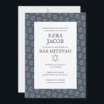 Simple Star of David Custom B'nai Bat Bar Mitzvah  Invitation<br><div class="desc">Perfect card to announce a bar mitzvah, bat mitzvah or other Jewish celebration! Hand made art for you! FULLY CUSTOMIZABLE! Click on “Personalise” above to edit the text. Click "edit using design tool" to adjust the fonts, colours and placements and to delete the back side design if you prefer. Also...</div>