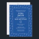 Simple Star of David Custom B'nai Bat Bar Mitzvah  Invitation<br><div class="desc">Perfect card to announce a bar mitzvah, bat mitzvah or other Jewish celebration! Hand made art for you! FULLY CUSTOMIZABLE! Click on “Personalise” above to edit the text. Click "edit using design tool" to adjust the fonts, colours and placements and to delete the back side design if you prefer. Also...</div>