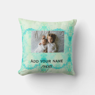 simple star sparkle glitter add photo custom text cushion