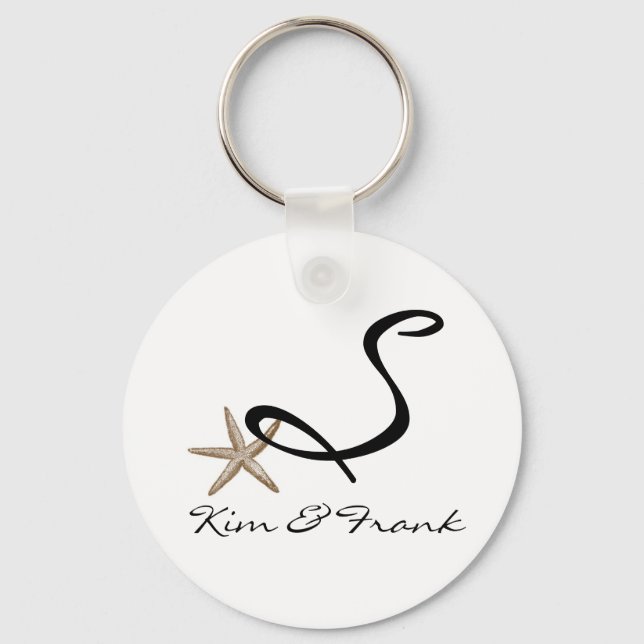 Simple starfish key ring (Front)
