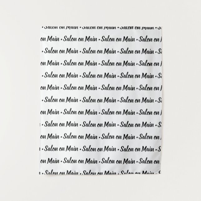 Simple Step and Repeat Small Business Custom Tapestry (Front)