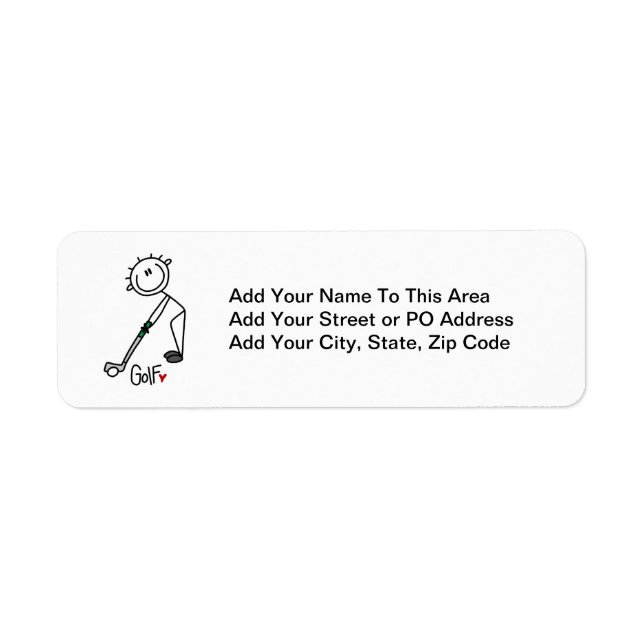 Simple Stick Figure Golfer (Front)