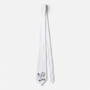 Simple Stick Figure Ice Skating T-shirts and Gifts Tie