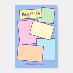 Simple Sticky Notes Paper Pastel Colours