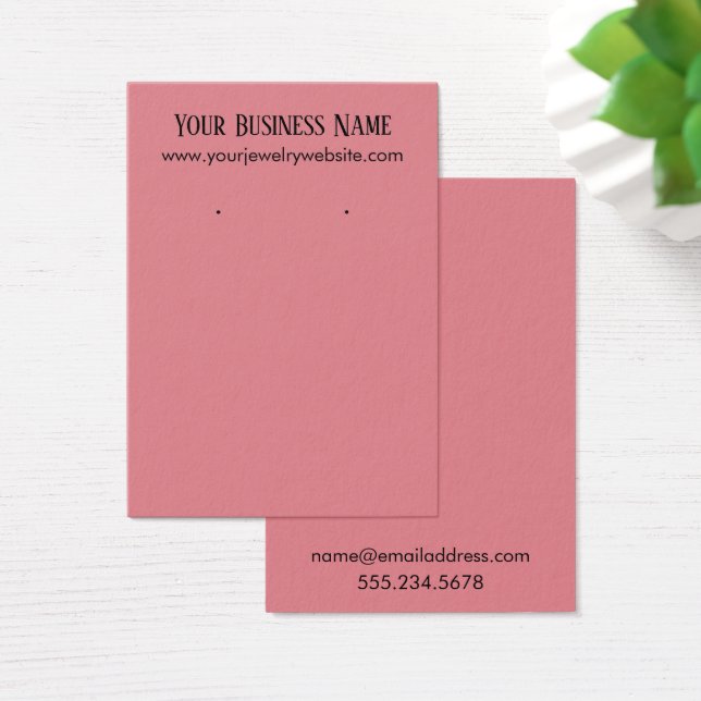 Simple Strawberry Ice Earring Holder Display Cards (Desk)