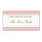 Simple Stripe Blush Pink Bookplate
