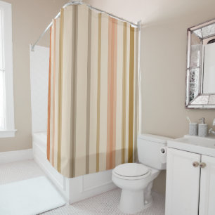 Simple Stripe Pattern Shower Curtain