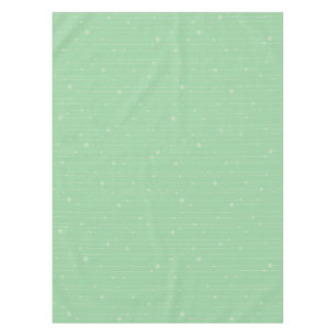 Simple stripes and dots modern mint green tablecloth