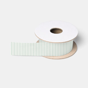 Simple Stripes - Muted Sage Satin Ribbon