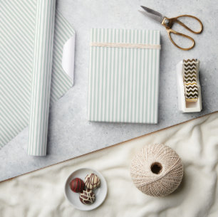 Simple Stripes - Muted Sage Wrapping Paper